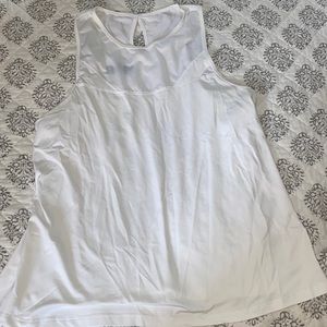 White Athletic Tank Top